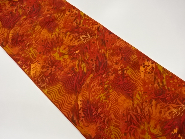 抽象模様織出し名古屋帯